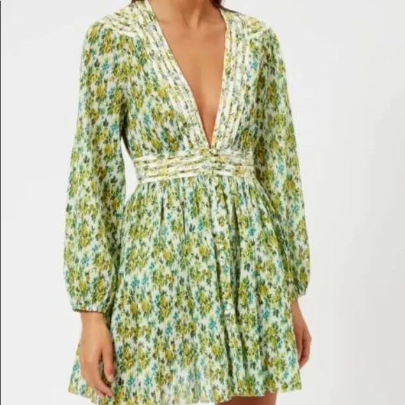 Zimmermann Dresses & Skirts - ZIMMERMANN Golden Plisse Mini Dress size 0